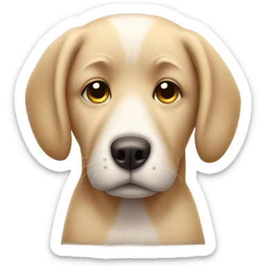 Sad dog emoji sticker