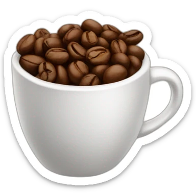coffee bean sticker
