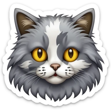 Кошка чумазая sticker