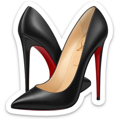 louboutin heels black sticker