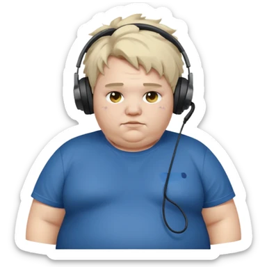 gamer obese  sticker