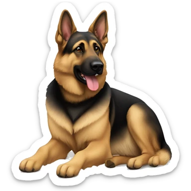 short coated working bred german shepherd  sticker