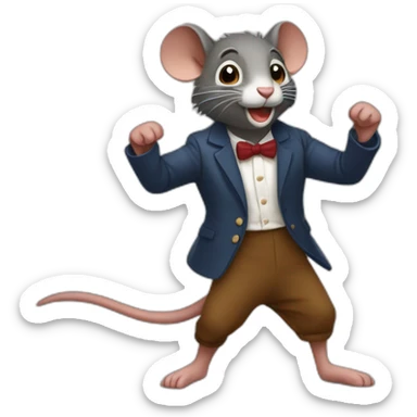 Raton laveur qui danse sticker