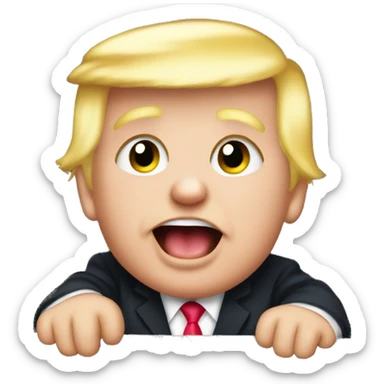 Baby Trump in playpen sticker