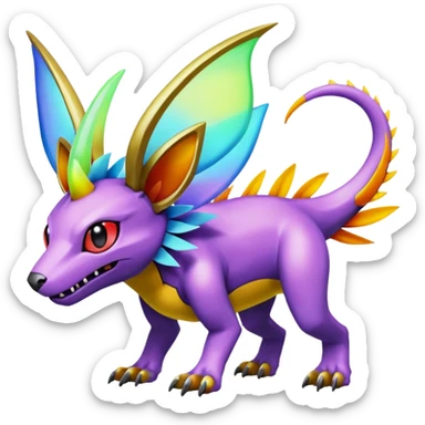 Fakémon-Pokémon-Spectrobes-Digimon-animal-fantasy-hybrid-creature  sticker