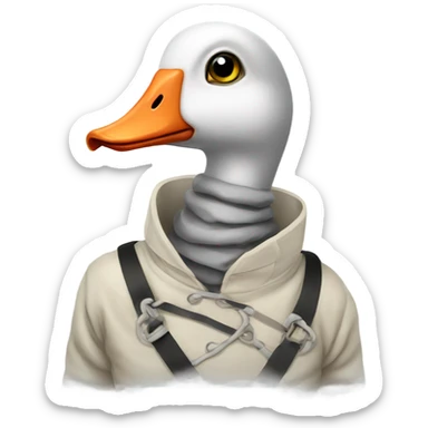 Straitjacket goose sticker