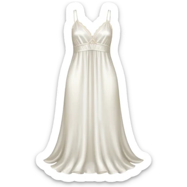 White silk nightgown  sticker