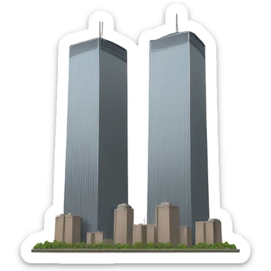 Twin towers sticker