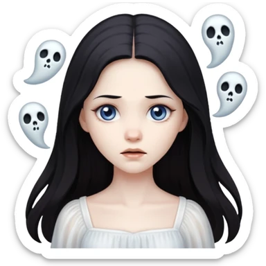 Samara in the ring movie sticker