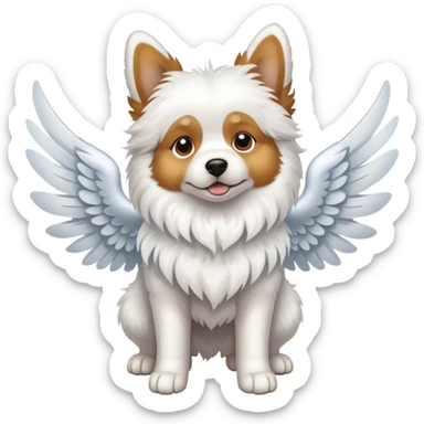 Perro con alas sticker