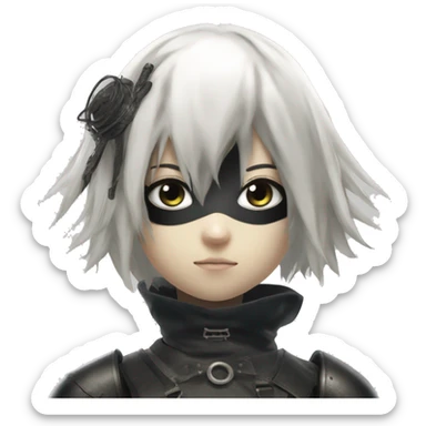 2B from NieR Automata sticker