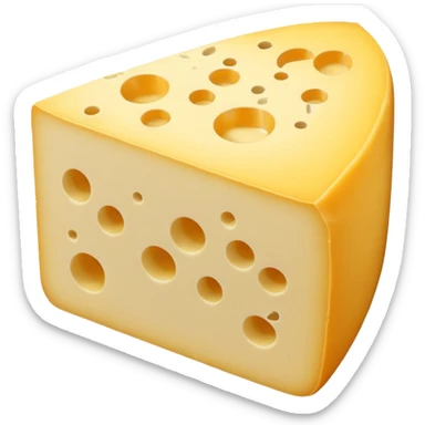 Con tratto di disegno rappresentare un topo che rosicchia un pezzo di formaggio sticker