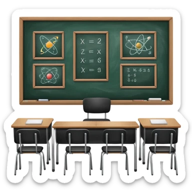 escuela fisica sticker