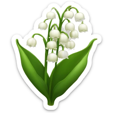 lily of the valley sticker