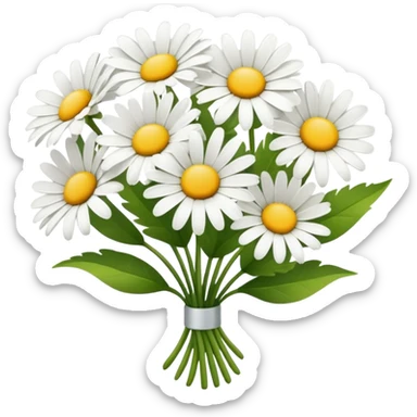 bouquet of daisies sticker