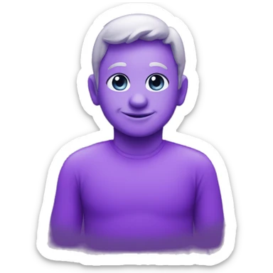 "#1" first place purple  sticker