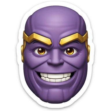 thanos zesty smile sticker