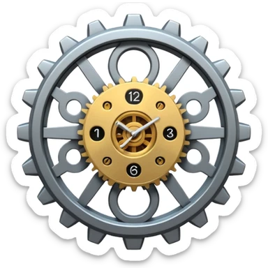 Clock Gear sticker