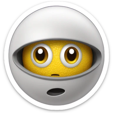 3d sphere with a cartoon Spider Jockey skin texture with big feminine eyes sticker