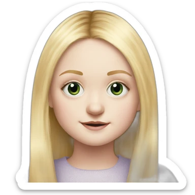 actress child dakota fanning sticker
