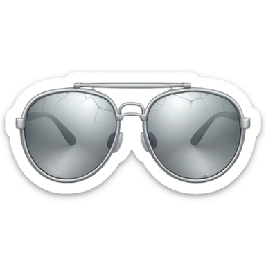 Sunglasses broken sticker