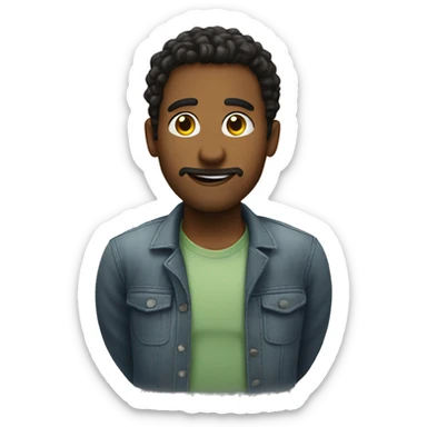 guy that recommend smth to someone sticker