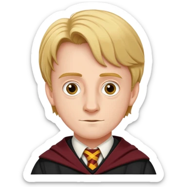 Hugh Mitchell is colin creevey in harry potter, wear hogwarts uniform sticker