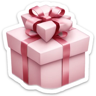 Light pink Christmas gifts under a white Christmas tree  sticker