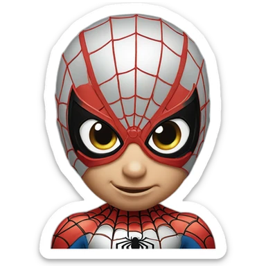 Baby Spider Man saying hello sticker