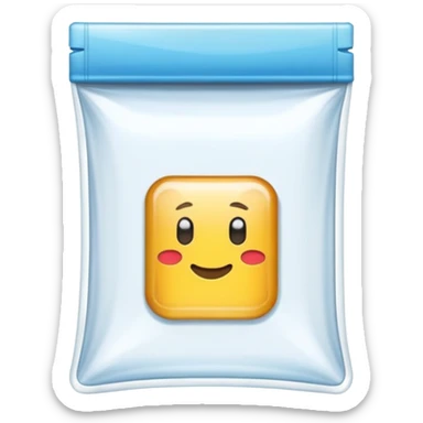 empty ziplock bag sticker