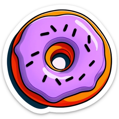 donut in claymation style, matte plasticine, pastel colors, visible fingerprints sticker