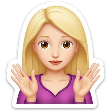 vagina and fingers sticker