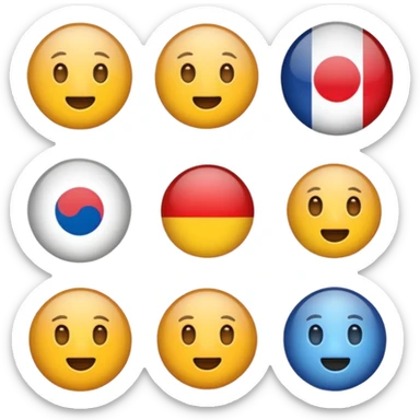 translation between korean and english sticker