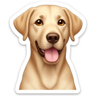 Chien labrador chocolat sticker
