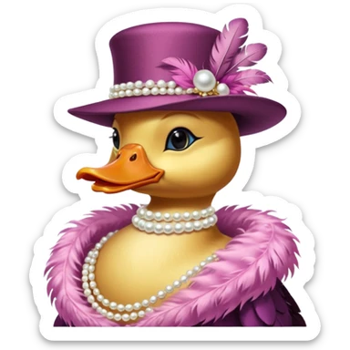 socialite duck sticker