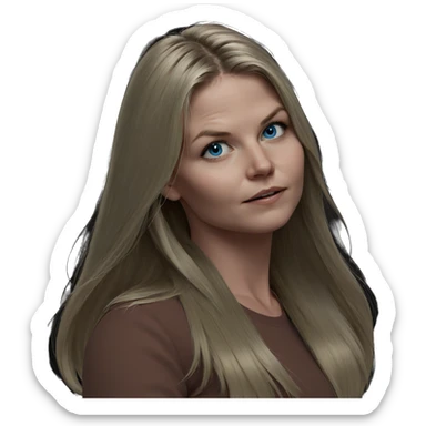 blonde girl with blue eyes sticker