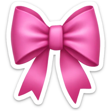 pink bow sticker
