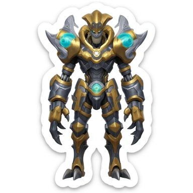 Epic complex detailed aesthetic-scenic-Fakémon-creature sticker