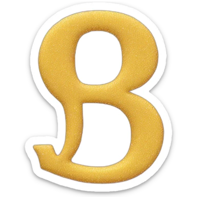 Letter B Logo for barbie sticker