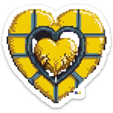 Wu-Tang Clan logo inside a heart sticker