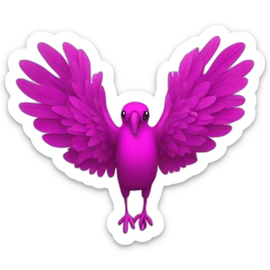 Fächer in magenta sticker