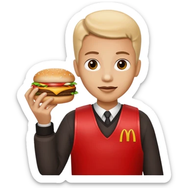 mcdonald sticker