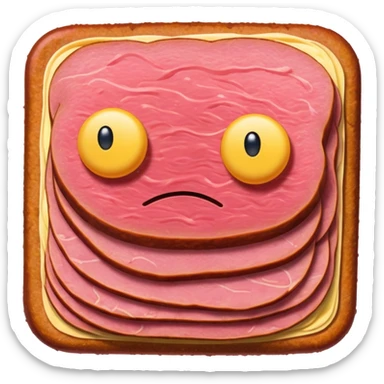 Edvard munch the scream SPAM MEAT landscape  sticker
