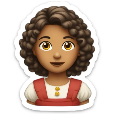 Sicilian girl  sticker