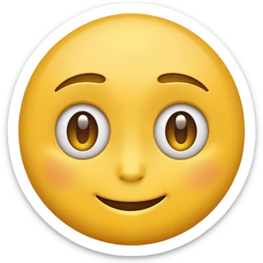yellow emoji side eyeing with a smirk  sticker