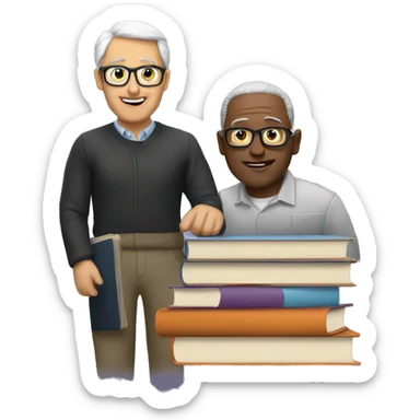 book and mentor sticker