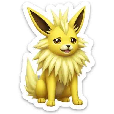 Jolteon full body sticker
