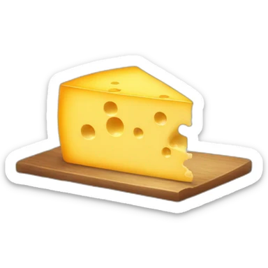 a piece of cheese sticker