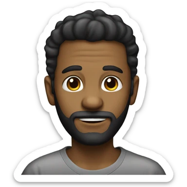 a developper that love homelab selfhost things. he black no beard. he around 30 years sticker