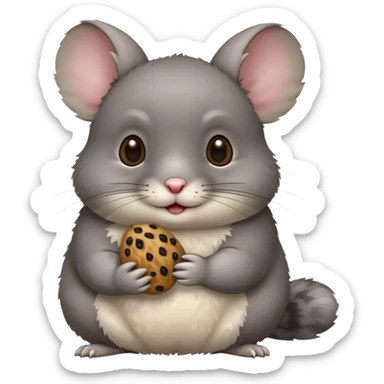 Chinchilla with raisin sticker